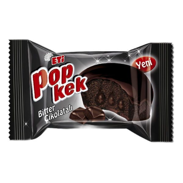 Popkek Bitter Çikolatalı Kek 55 Gr