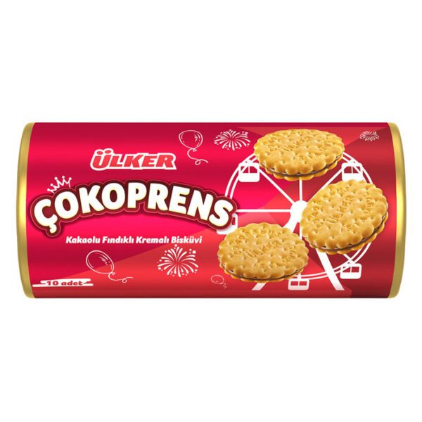 Çokoprens Kakaolu Fındıklı Kremalı Bisküvi 300 Gr