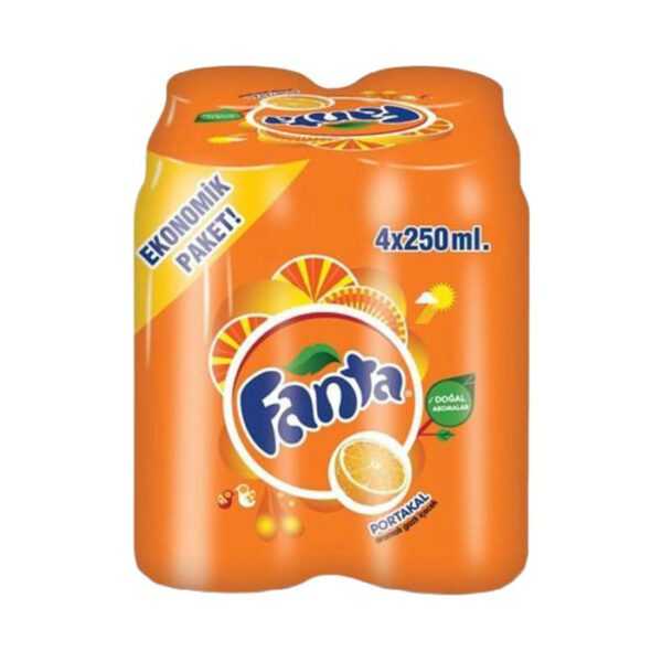 FANTA PORTAKAL 4x250 ML.