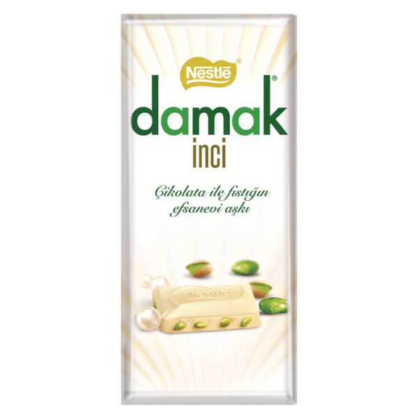 Damak Tablet İnci A.fıstıklı Beyaz Çikolata 70 Gr