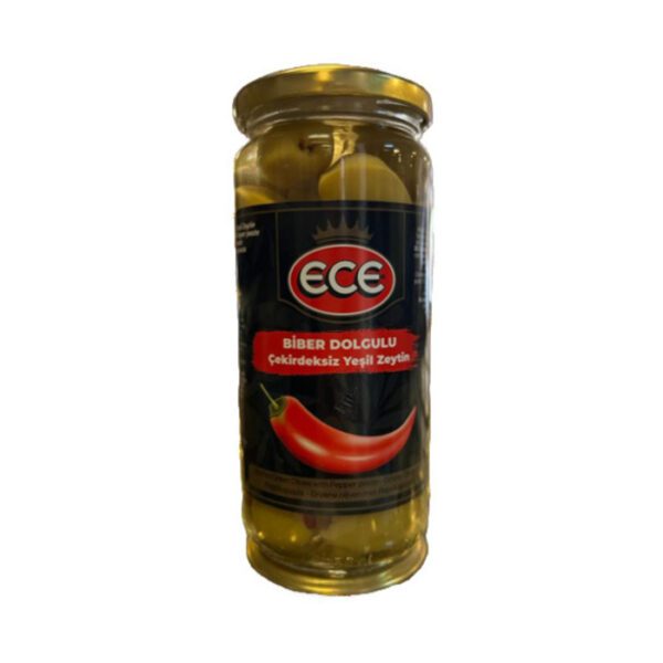 500 CC KVZ ECE BİBER DOLGULU YEŞİL ZEYTİN