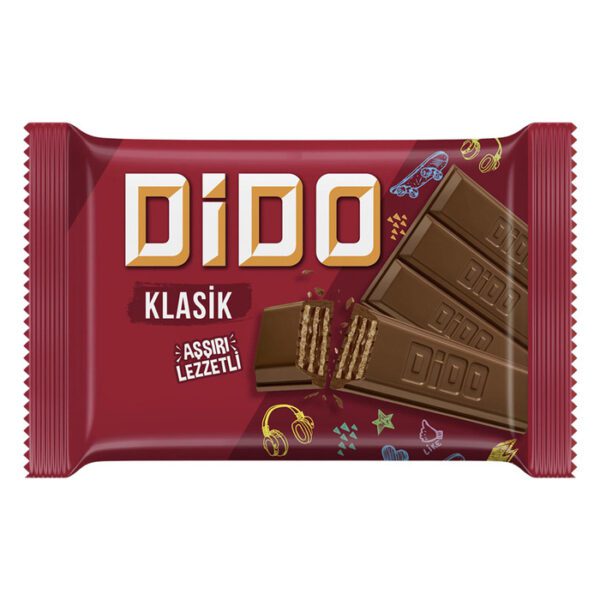 Dido Kare Çikolatalı Gofret 55.5 Gr