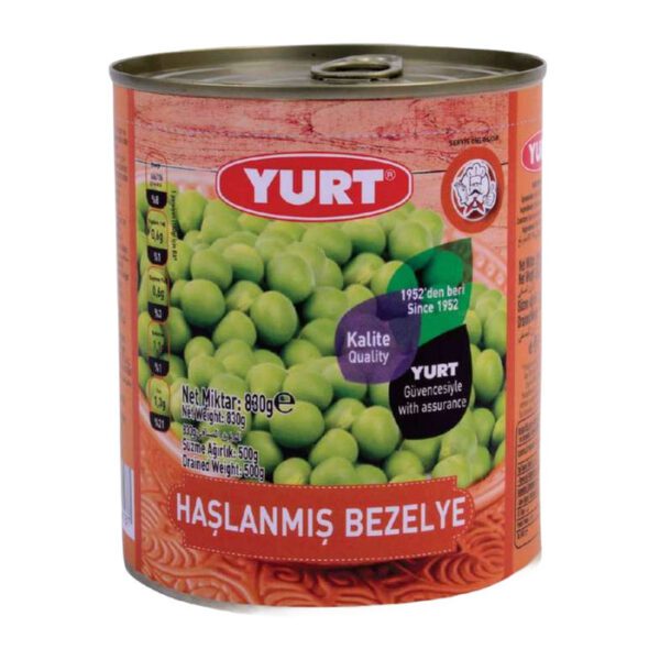 Yurt Haşlanmış Bezelye 800 gr