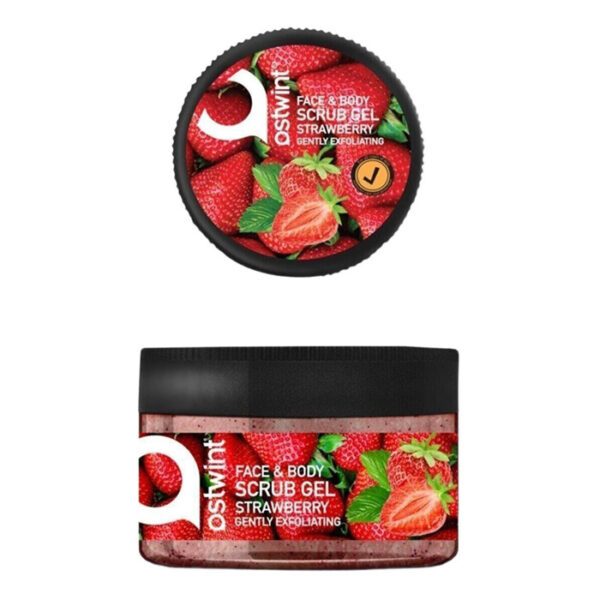 Ostwint Yüz ve Vücut Peeling Scrub Çilek 300 ml, Cilt Temizleyici