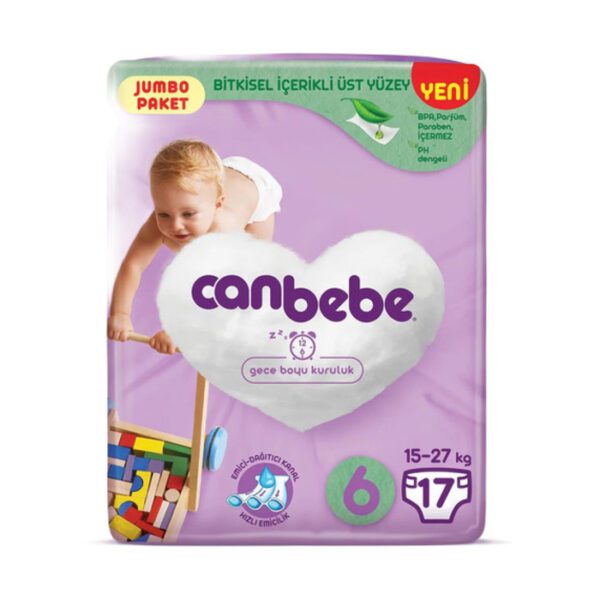 CANBEBE ÇOCUK BEZİ NO 6 XL 17Lİ