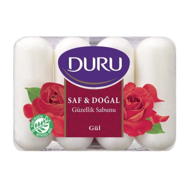 Sabun Saf Ve Doğal Güzellik Gül 4x70 Gr