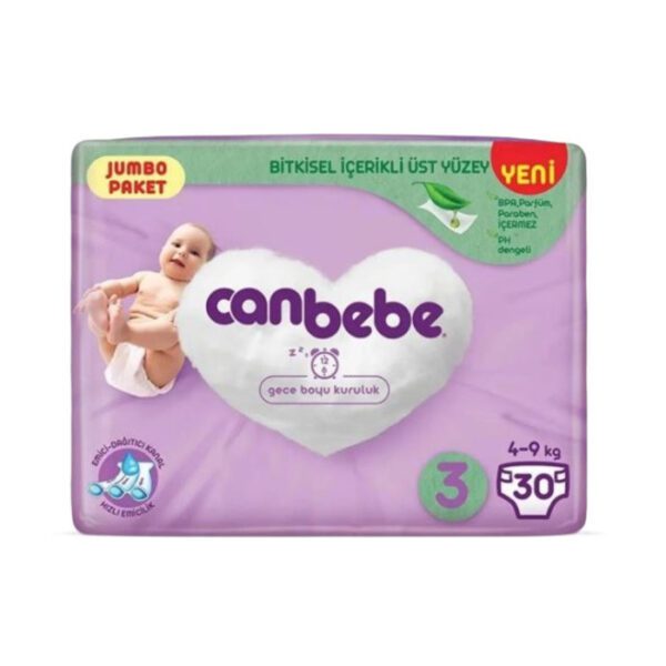 CANBEBE  ÇOCUK BEZİ 3 NO (4-9Kg) 30 ADET