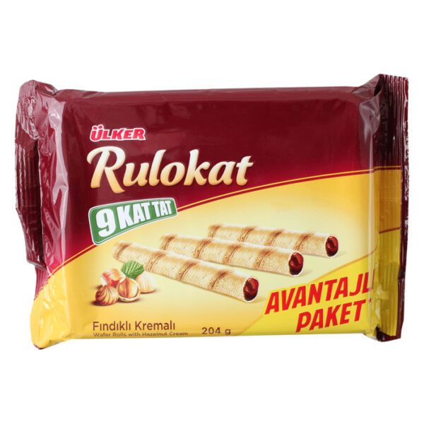 Rulokat 9 Kat Tat Çikolatalı Rulo Gofret 204 Gr