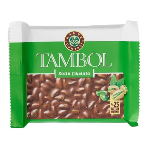 Çikolata Tambol Bütün Fıstıklı Sütlü 77 Gr