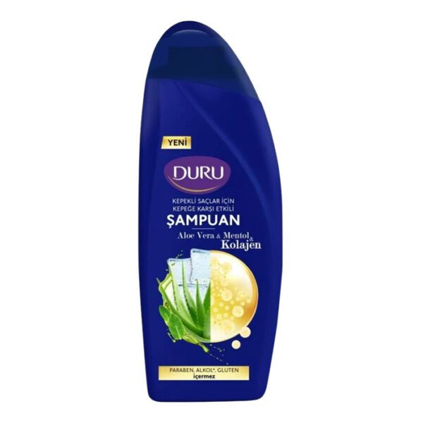 Şampuan Aloe Vera Mentol Kolajen Kepeğe Karşı Etkili 500 Ml