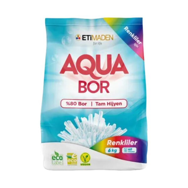 Boron Aqua Bor Toz Çamaşır Deterjanı Renkliler 6 Kg