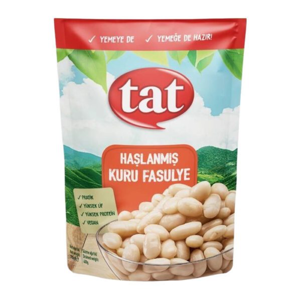 Tat Haşlanmış Kuru Fasulye Doypack 700 Gr
