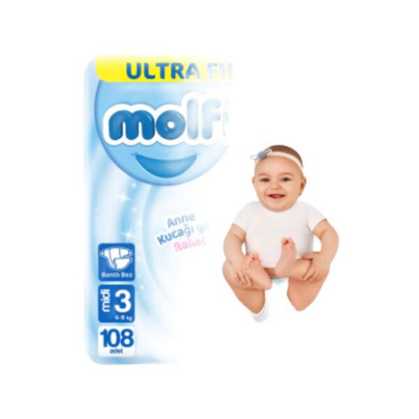 Bebek Bezi 3d Ultra Avantaj 3 Midi 108'li