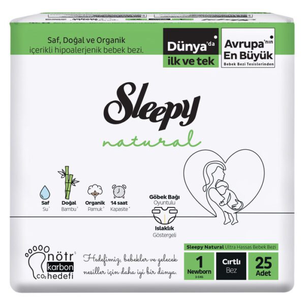 Minimalist Natural Kompakt Paket 1 Newborn 25'lü