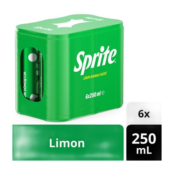Sprite Limon Aromalı Gazoz Kutusu 6X250 Ml