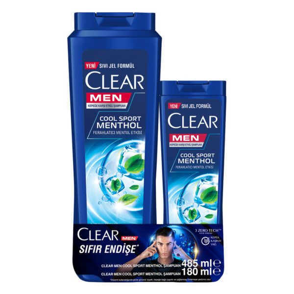 CLEAR 350+180ML MEN SAÇ COOL SPORT MENTÖL ŞAMPUAN