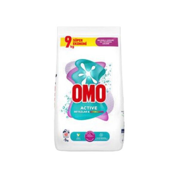 Toz Çamaşır Deterjanı Active Beyazlar & Renkliler 9 Kg