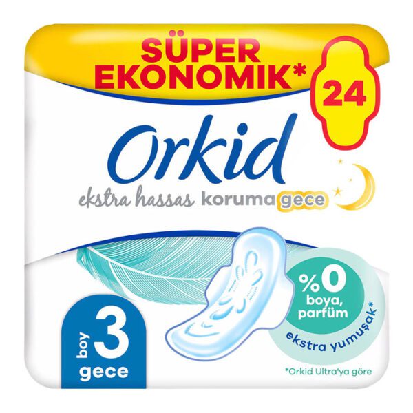 Orkid Ultra Hassas Koruma Dörtlü Gece 14'lü