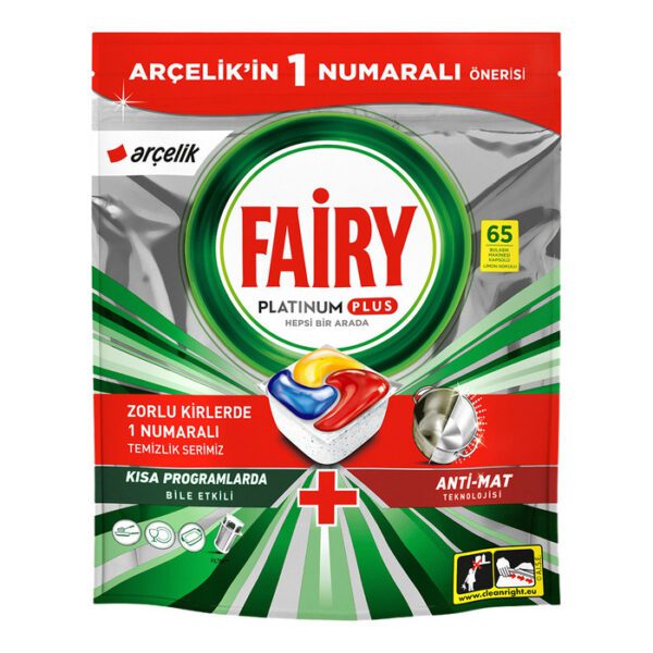 Fairy Platinum Plus Bulaşık Makinesi Deterjanı 65’li Arçelik Özel Paketleri