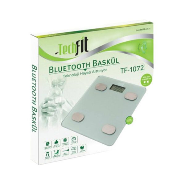 Techfit Baskül Cam Bluetooth Vücut Analizli