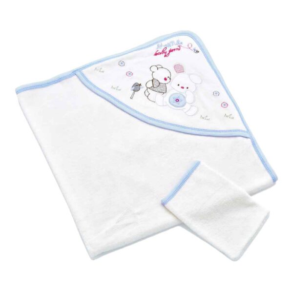 BabyJem 062 Bebek Yenidoğan Hassas Havlu Mavi
