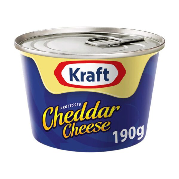 Kraft Tin Cheese Cheddar 190 Gm