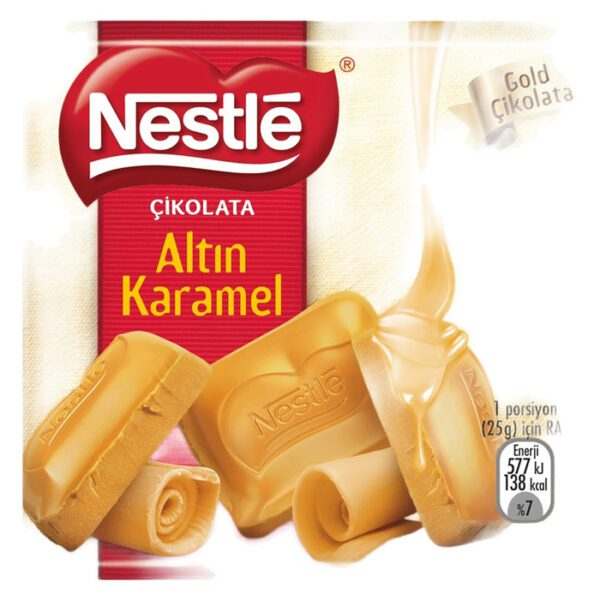 Nestle Altın Karamel Kare Çikolata 60 G