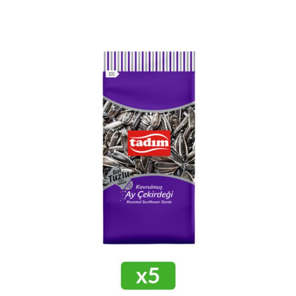 5 Adet Kavrulmuş Siyah Ay Çekirdeği Bol Tuzlu 180 Gr