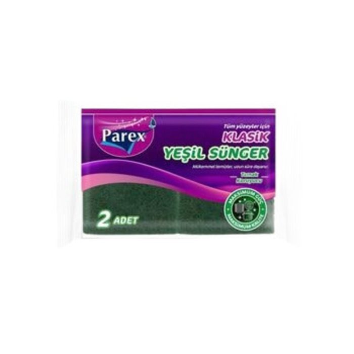 Sünger Klasik Yeşil Oluklu 2'li