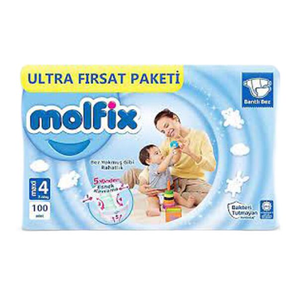 Bebek Bezi Ultra Firsat Paketi 4 Numara Maxi 100'lü