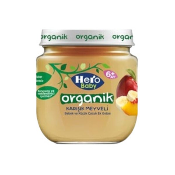 Maması Kavanoz Organik Karışık Meyveli 120 Gr