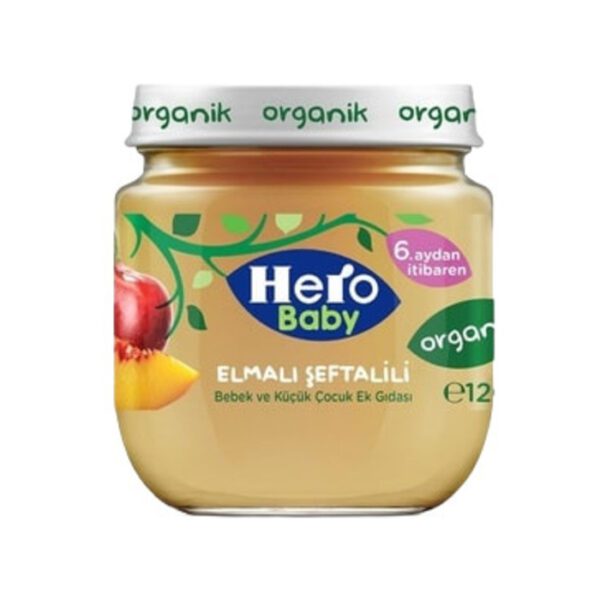 Maması Kavanoz Organik Elma Şeftali 120 Gr