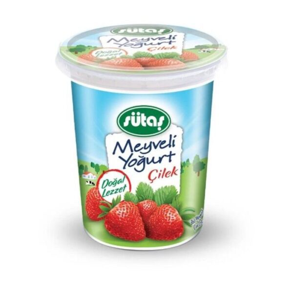 Yoğurt Çilekli 500 Gr