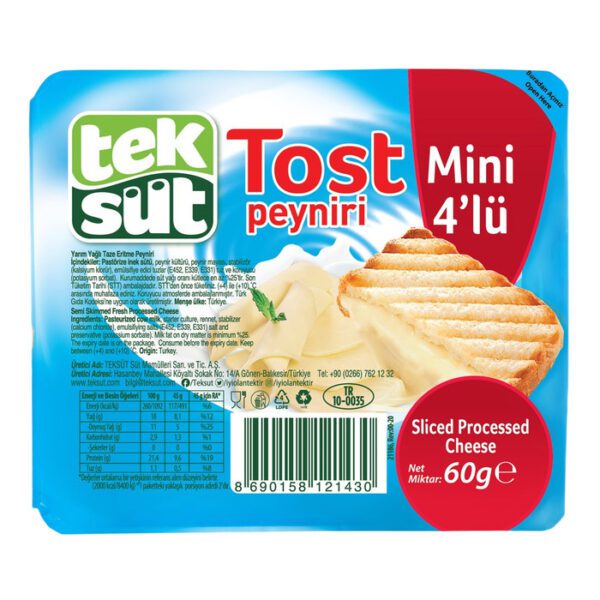 Peynir Mini Dilimli Tost 60 Gr