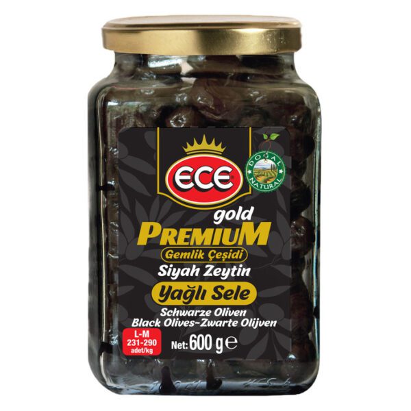 ECE SİYAH ZEYTİN GEMLİK PREMİUM 600 GR