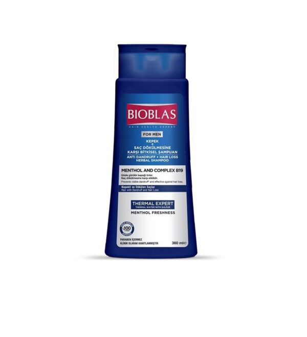 Bioblas Men Thermal Expert Kepek ve Saç Dökülmesine Karşı Şampuan 360 ml