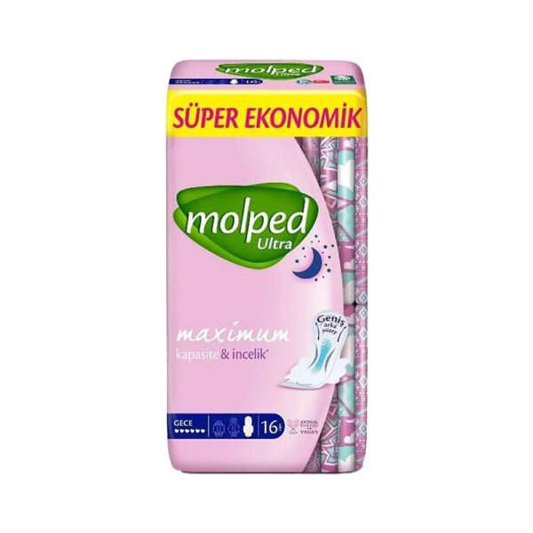 Molped Ultra Gece Hijyenik Ped Süper Eko (16'lı)